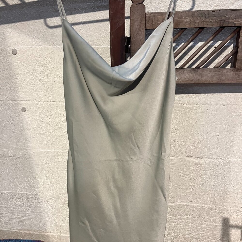 UO Mallory Cowl Neck Slip Dress